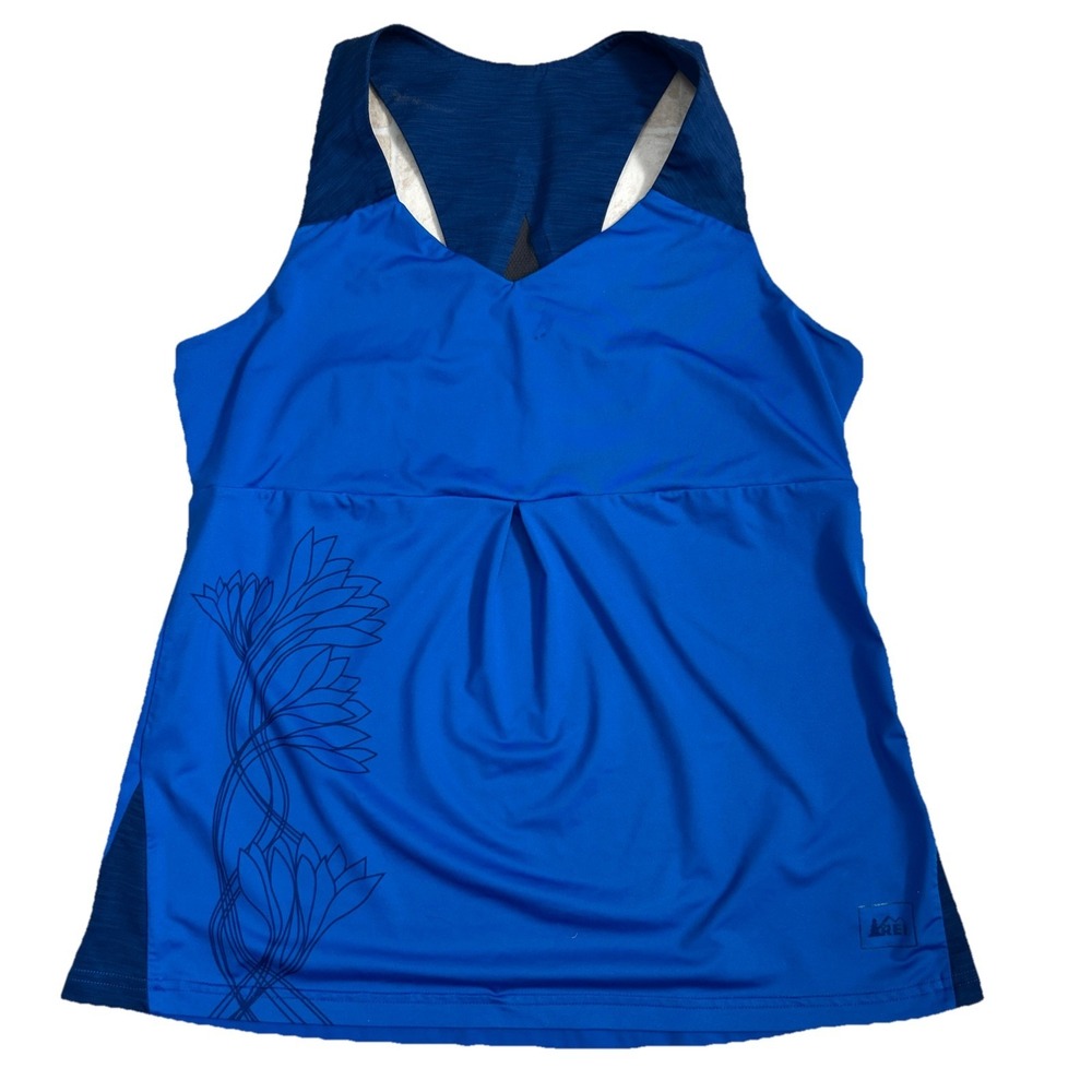 REI Women Size‎ M Athletic Tank Top Racerback Floral Workout